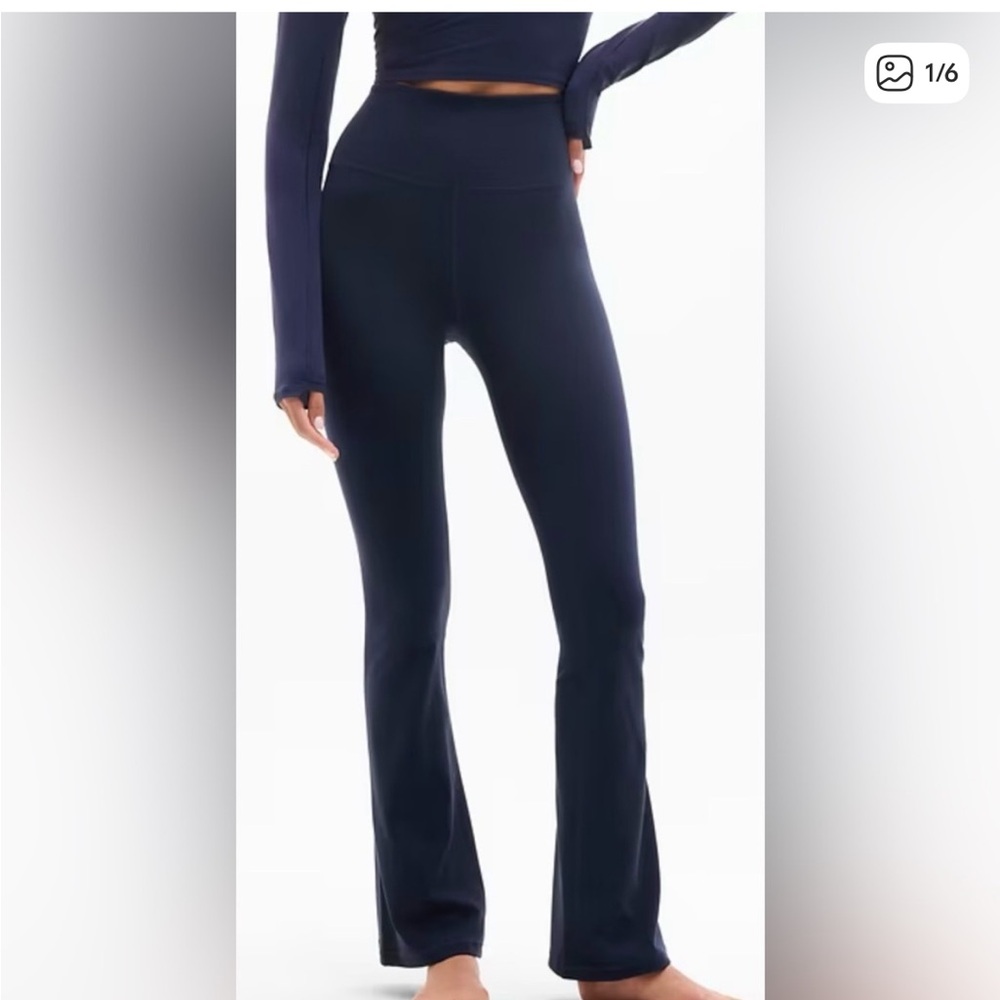 Athleta Navy Elation Flare pant